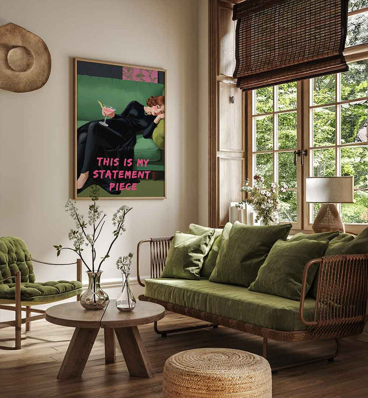 THIS IS MY STATEMENT PIECE , ALTERED ART PRINTS