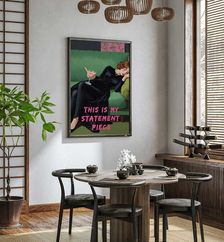 THIS IS MY STATEMENT PIECE , ALTERED ART PRINTS