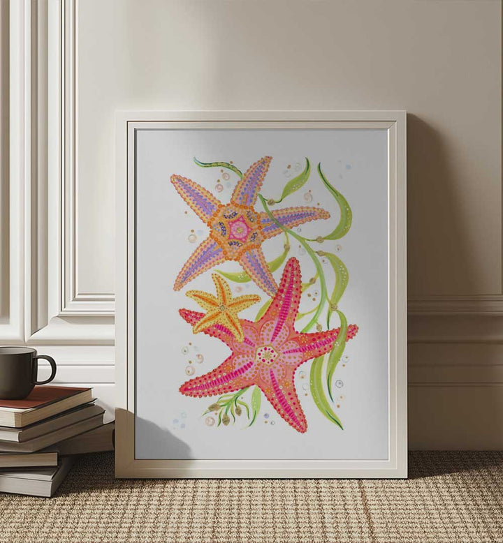 THREE STARFISH , BEACH PAINTINGS