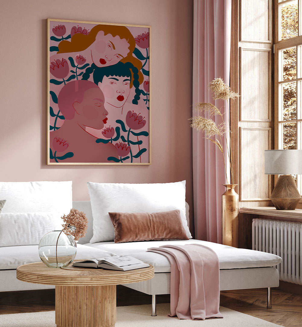 THREE WOMEN FLORAL SERENITY