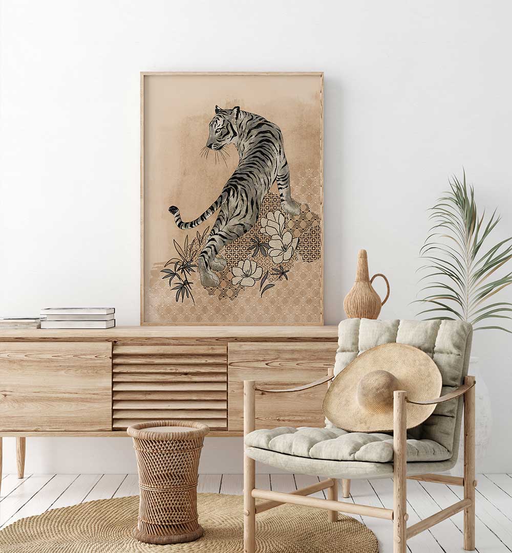 TIGER SPIRIT II , ANIMAL PAINTINGS