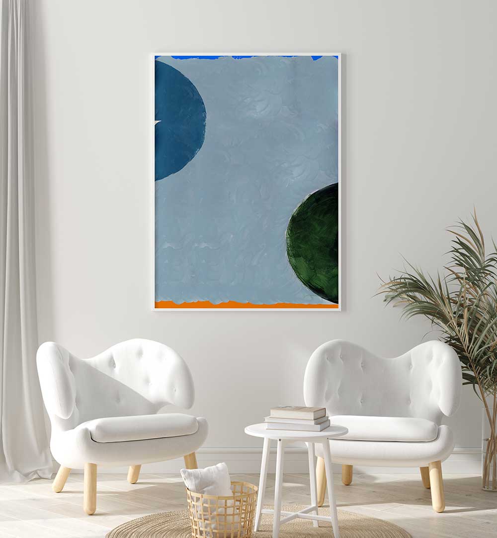 TIME & SPACE II geometric art print showcasing vibrant colors and modern design for contemporary decor.