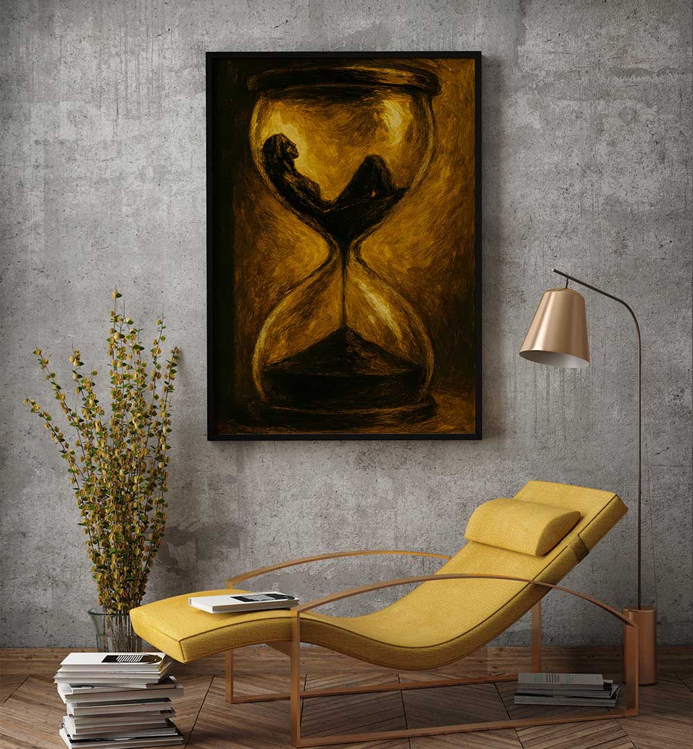 TIME'S LAST GRAIN , EXPRESSIONISM PAINTINGS