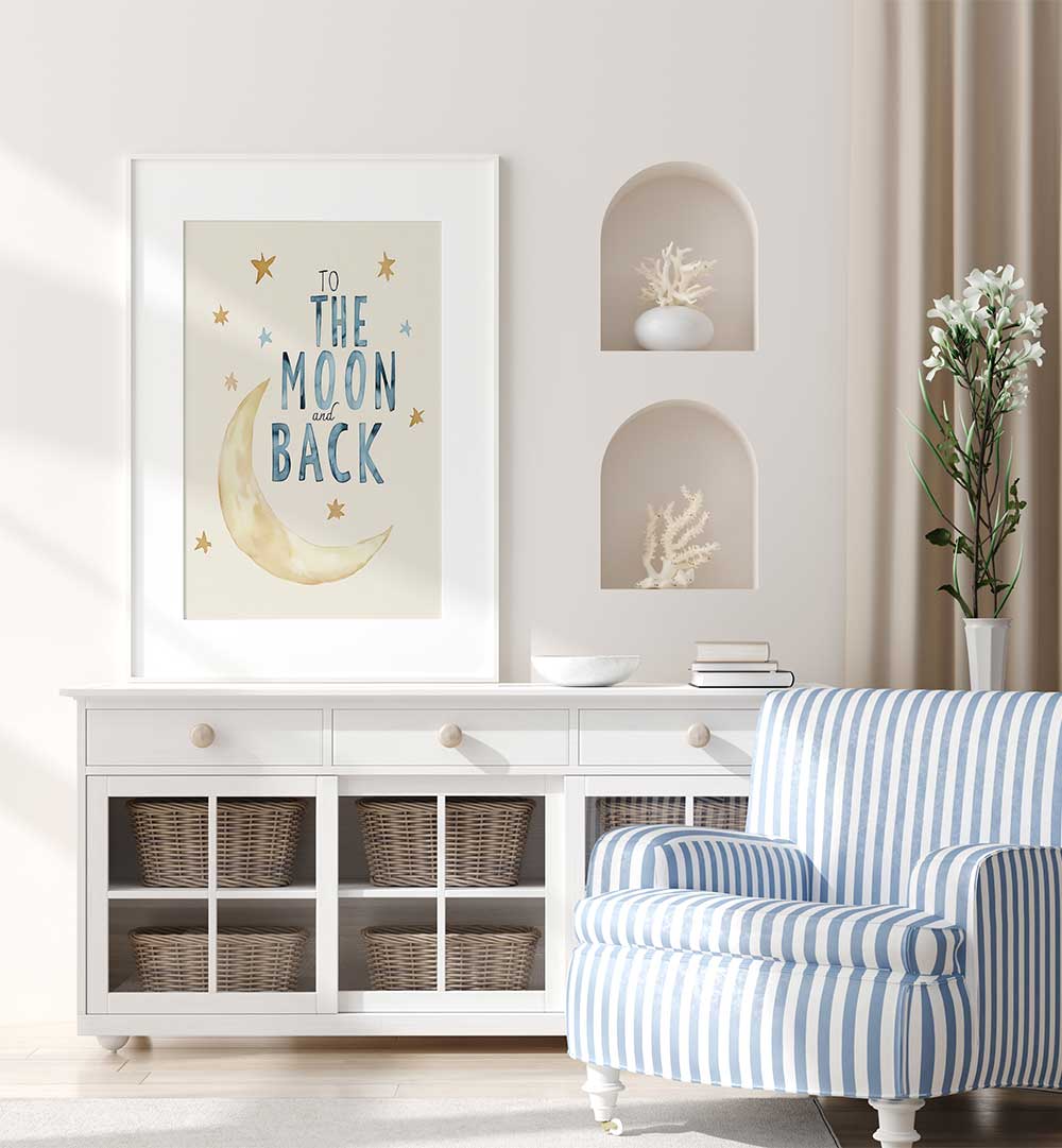 TO THE MOON AND BACK , KIDS ROOM PAINTINGS
