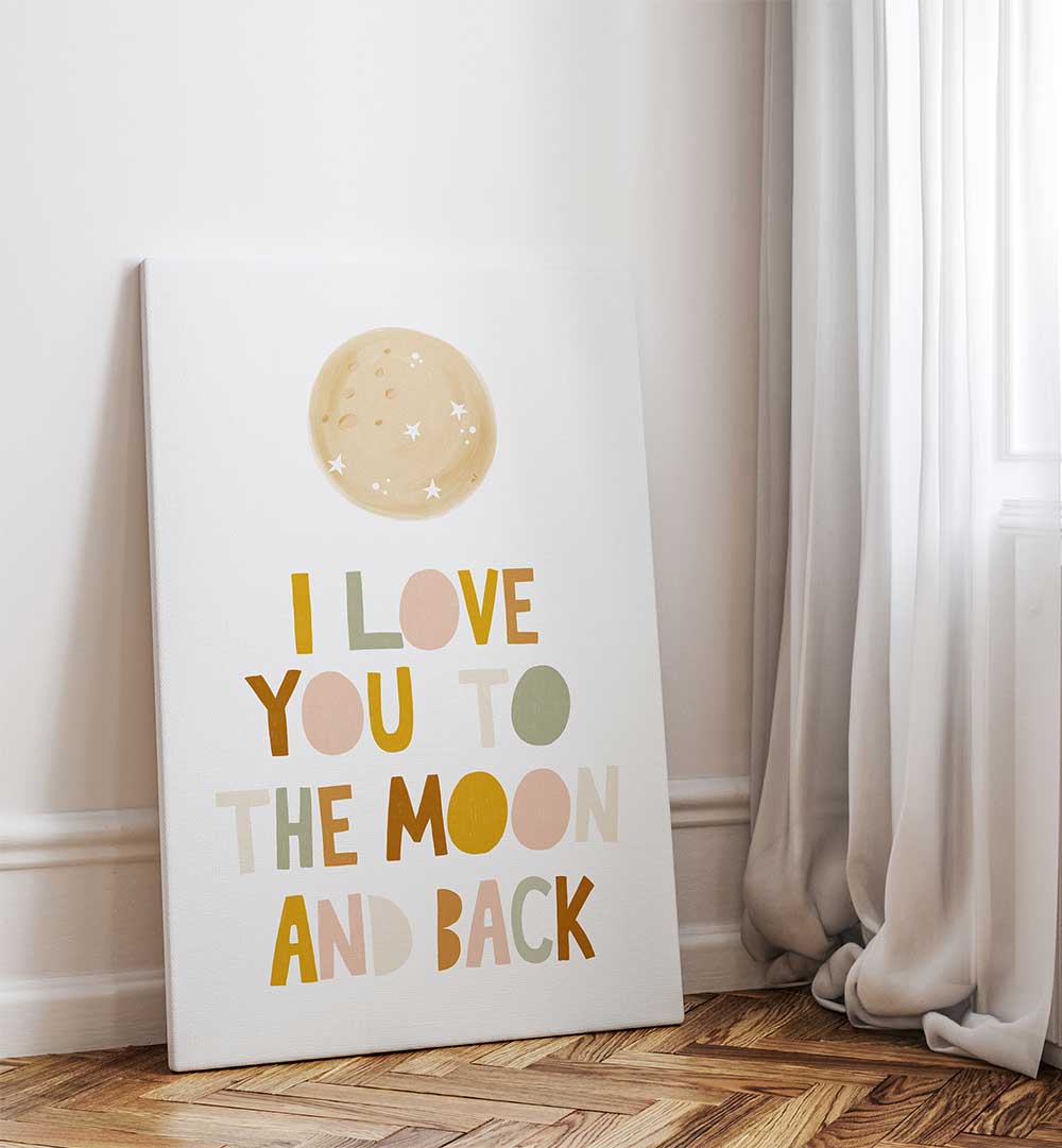 TO THE MOON AND BACK , QUOTES & TYPOGRAPHY POSTERS