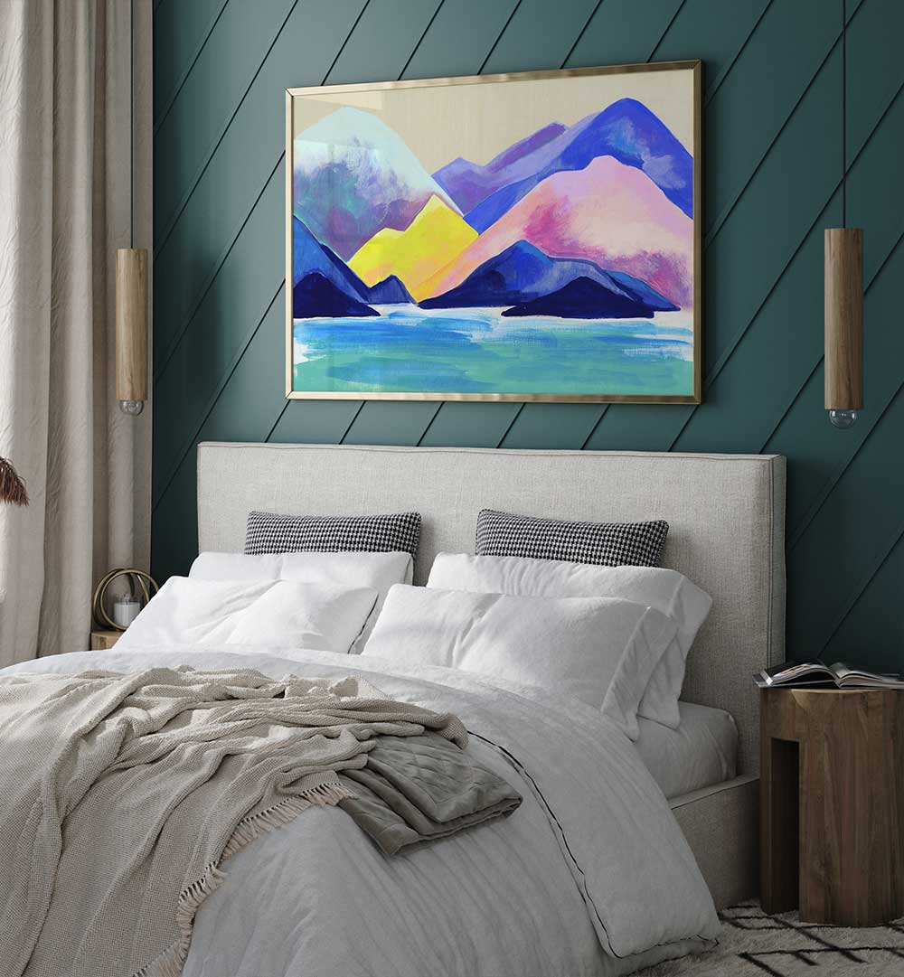 Vibrant TOFINO MOUNTAINSCAPE, LANDSCAPE PAINTINGS, perfect for transforming your serene space into a nature haven.