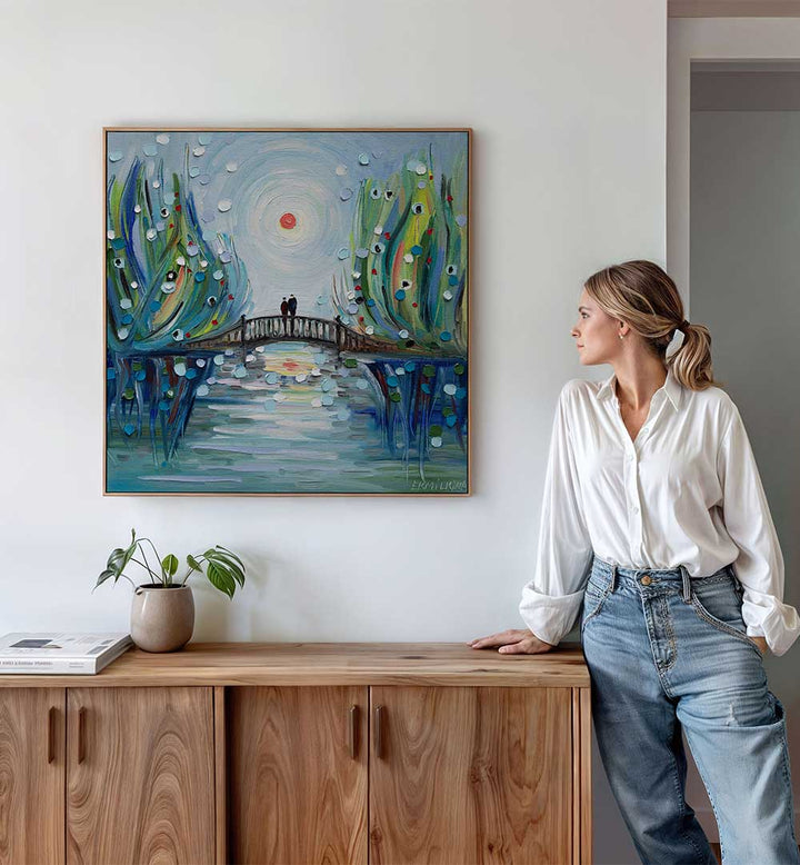TOGETHER UNDER THE SUN , MODERN IMPRESSIONISM PAINTINGS