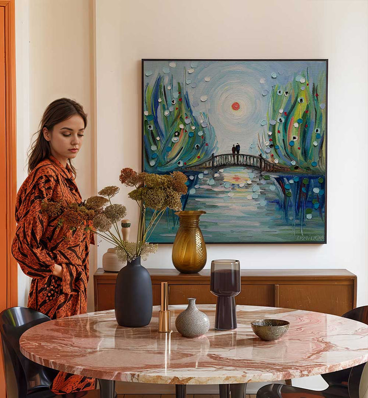 TOGETHER UNDER THE SUN , MODERN IMPRESSIONISM PAINTINGS