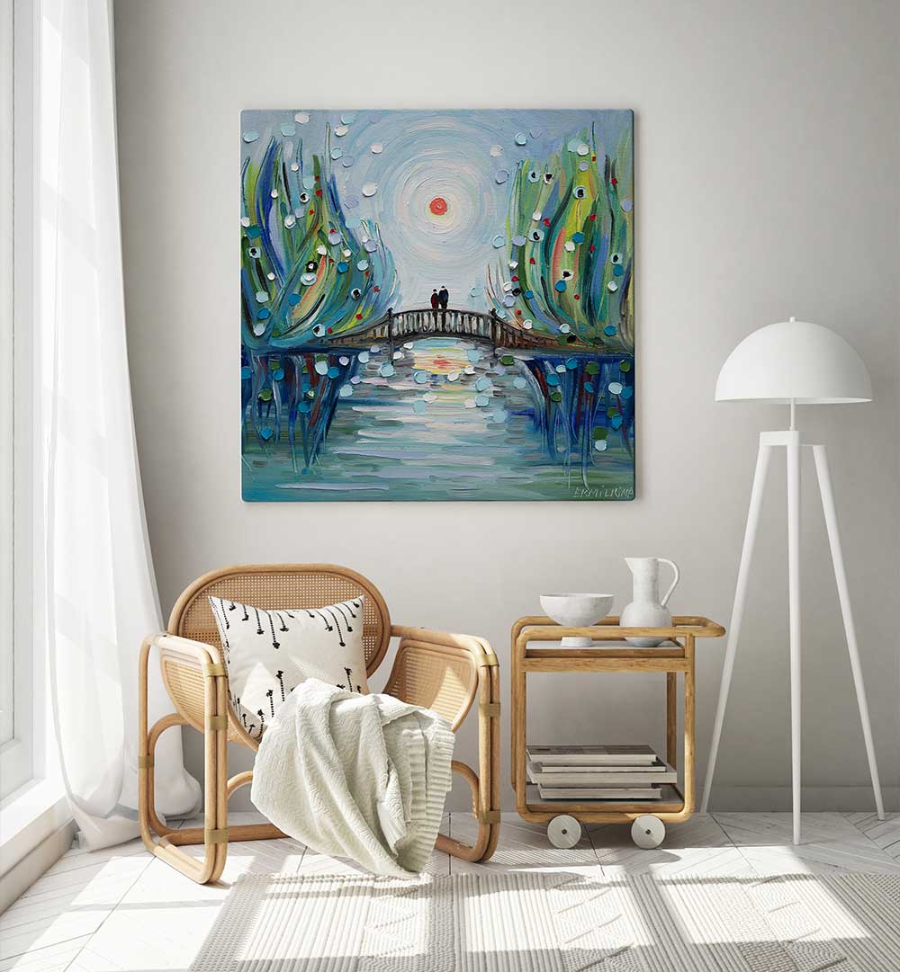 TOGETHER UNDER THE SUN , MODERN IMPRESSIONISM PAINTINGS