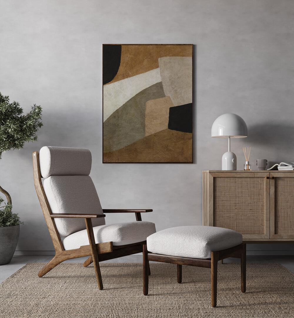 Stylish living room featuring TONED, ABSTRACT PAINTINGS, perfect for enhancing modern decor and sophistication.