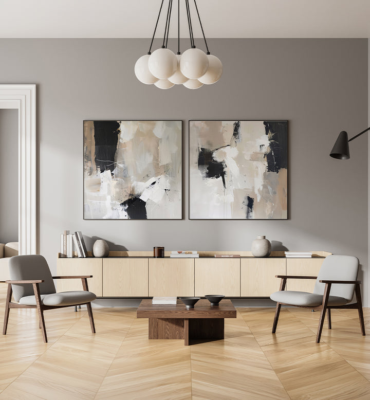 TONES SERIES , SET OF 2 PAINTINGS