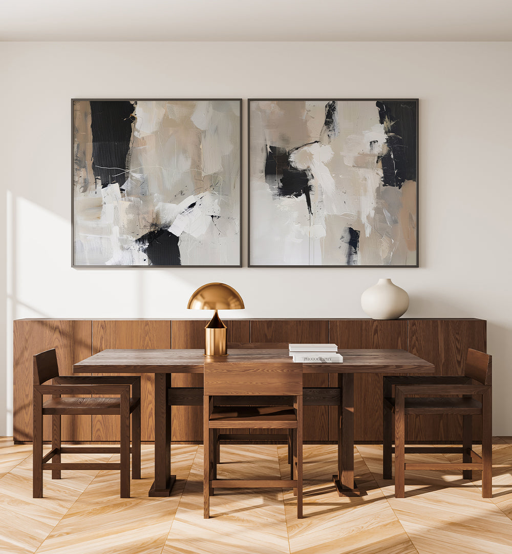 TONES SERIES , SET OF 2 PAINTINGS