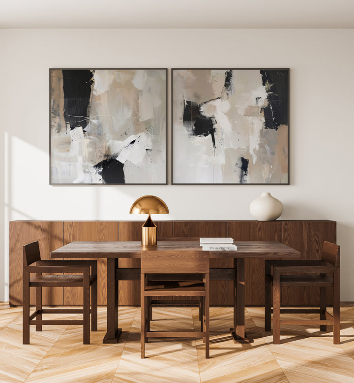 TONES SERIES , SET OF 2 PAINTINGS