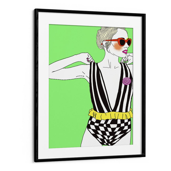 Too Tight And Too Overdressed Pop Artwork in Black Frame With Mount