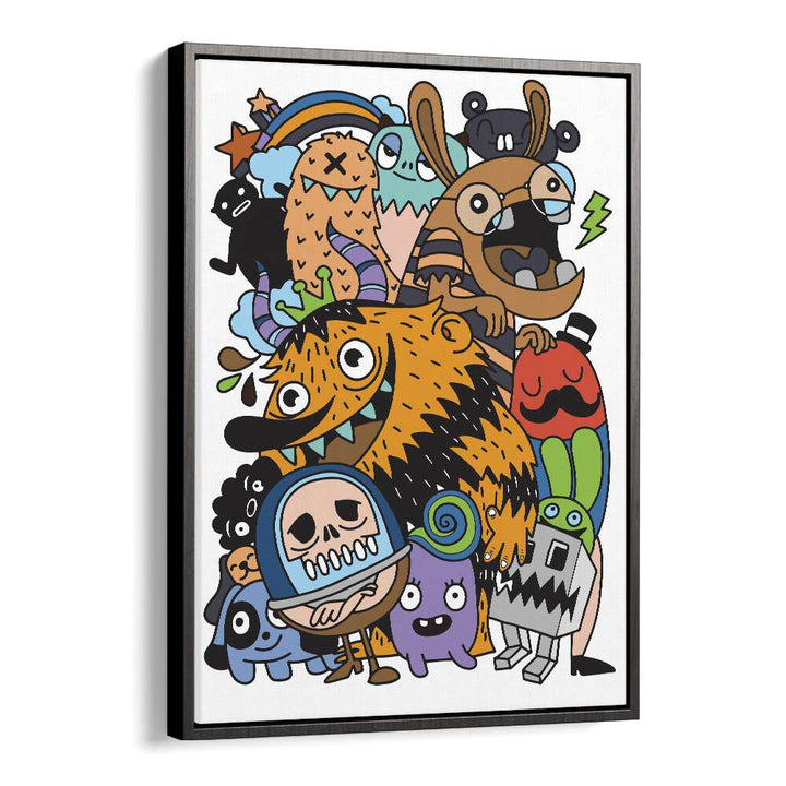 Toon Tales Comic Art Artwork in Black Floater Frame