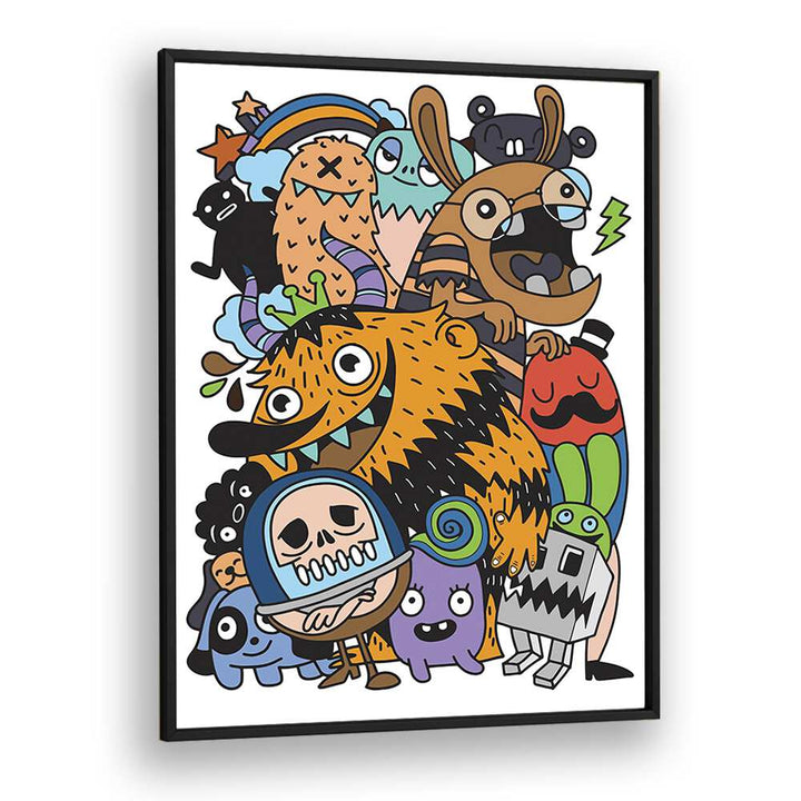 Toon Tales Comic Art Artwork in Black Plain Frame