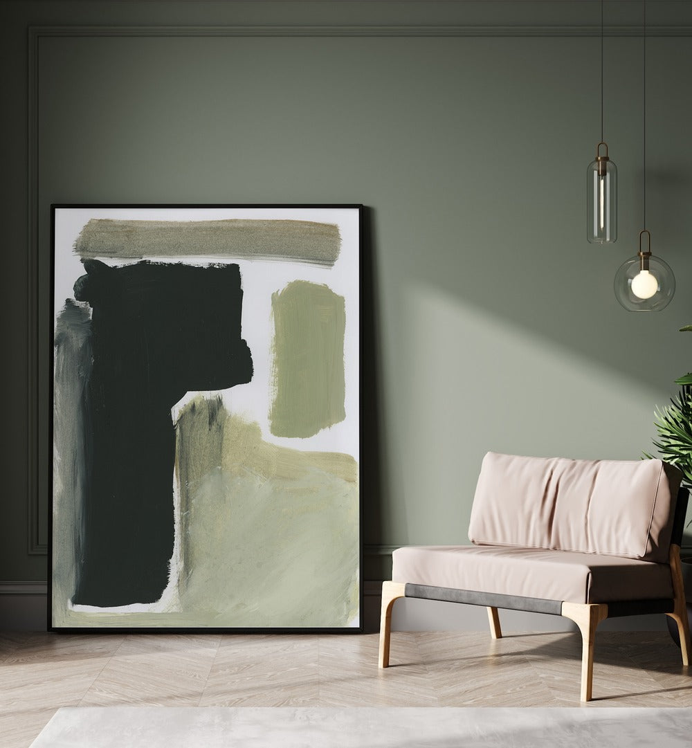 Stylish living room featuring TOTAL, ABSTRACT PAINTINGS with vibrant colors and dynamic shapes to enhance your space.