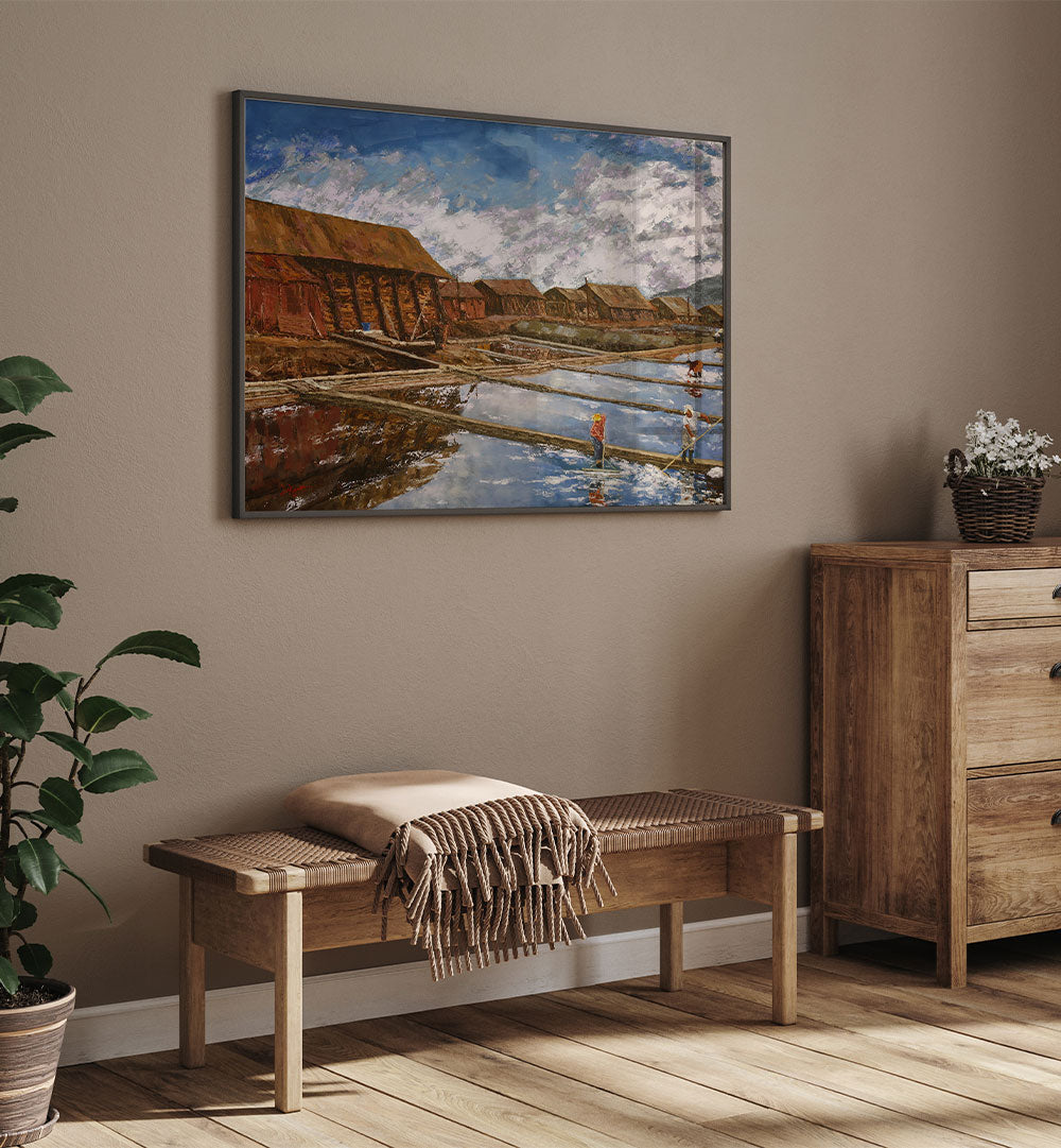 TRADITIONAL SALTWORKS SCENE