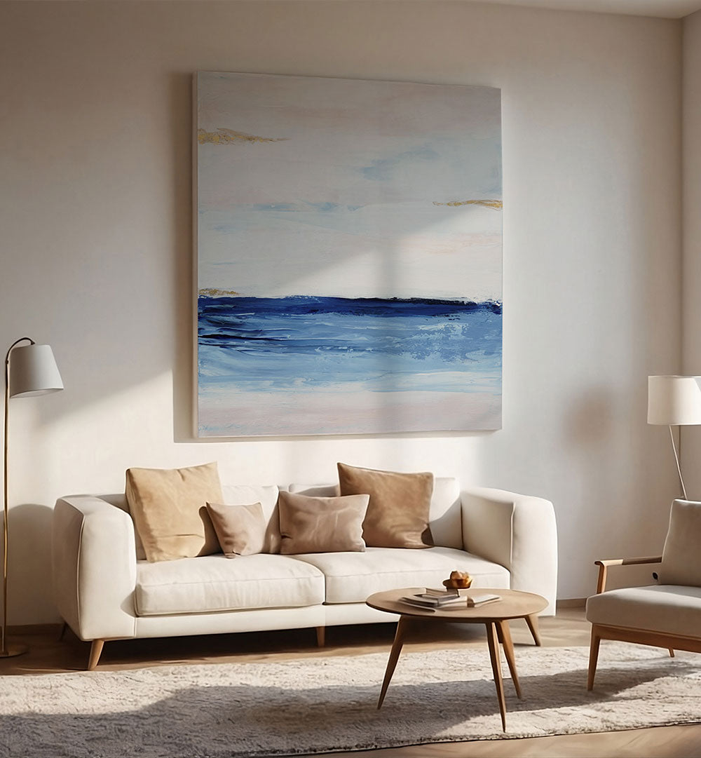 TRANQUIL OCEAN HORIZON , ABSTRACT PAINTINGS