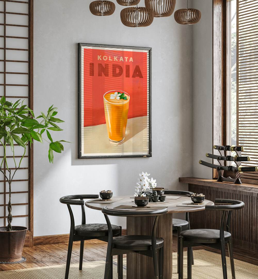 TRAVEL POSTER COCKTAIL KOLKATA INDIA ,BAR POSTERS , CAFE ART PRINTS