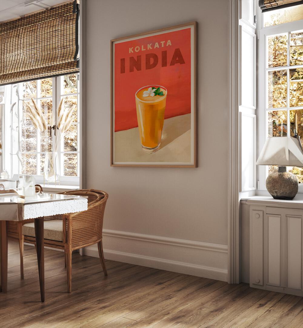 TRAVEL POSTER COCKTAIL KOLKATA INDIA ,BAR POSTERS , CAFE ART PRINTS