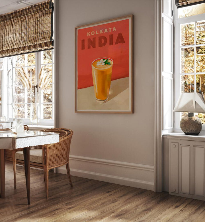 TRAVEL POSTER COCKTAIL KOLKATA INDIA ,BAR POSTERS , CAFE ART PRINTS