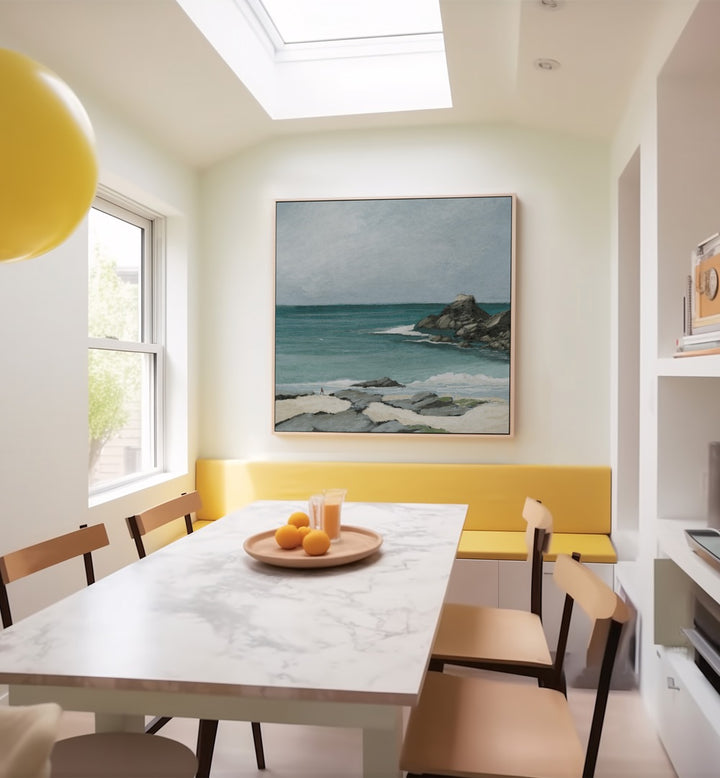 Trevone Bay Beach Paintings add coastal charm to your home, featuring serene ocean views and tranquil colors.