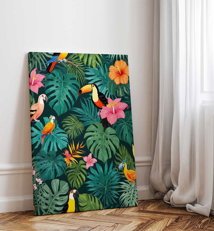 TROPICAL PARADISE , ANIMAL PAINTINGS