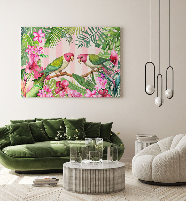 TROPICAL PARROT PAIR