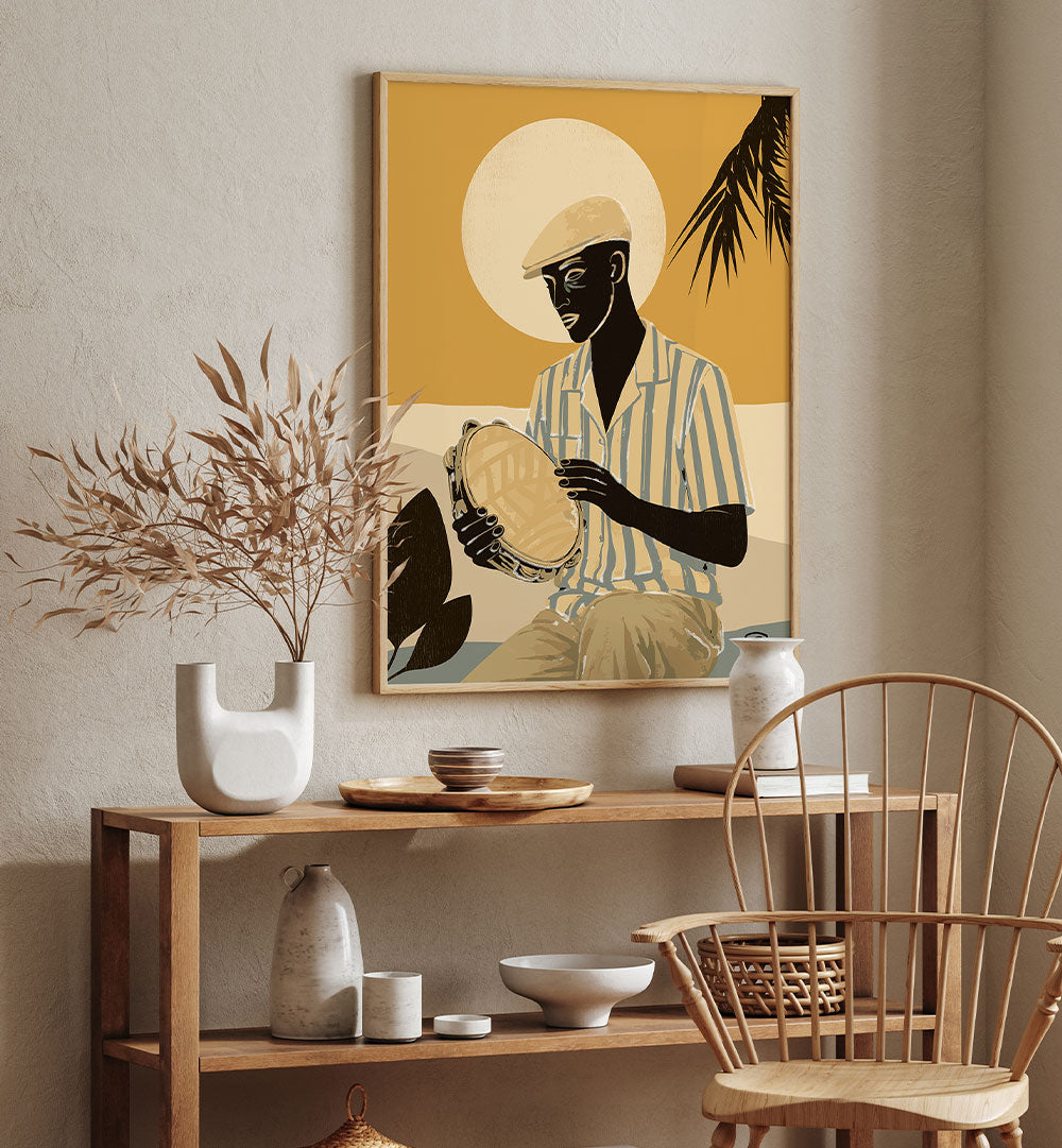 TROPICAL TAMBOURINE PLAYER
