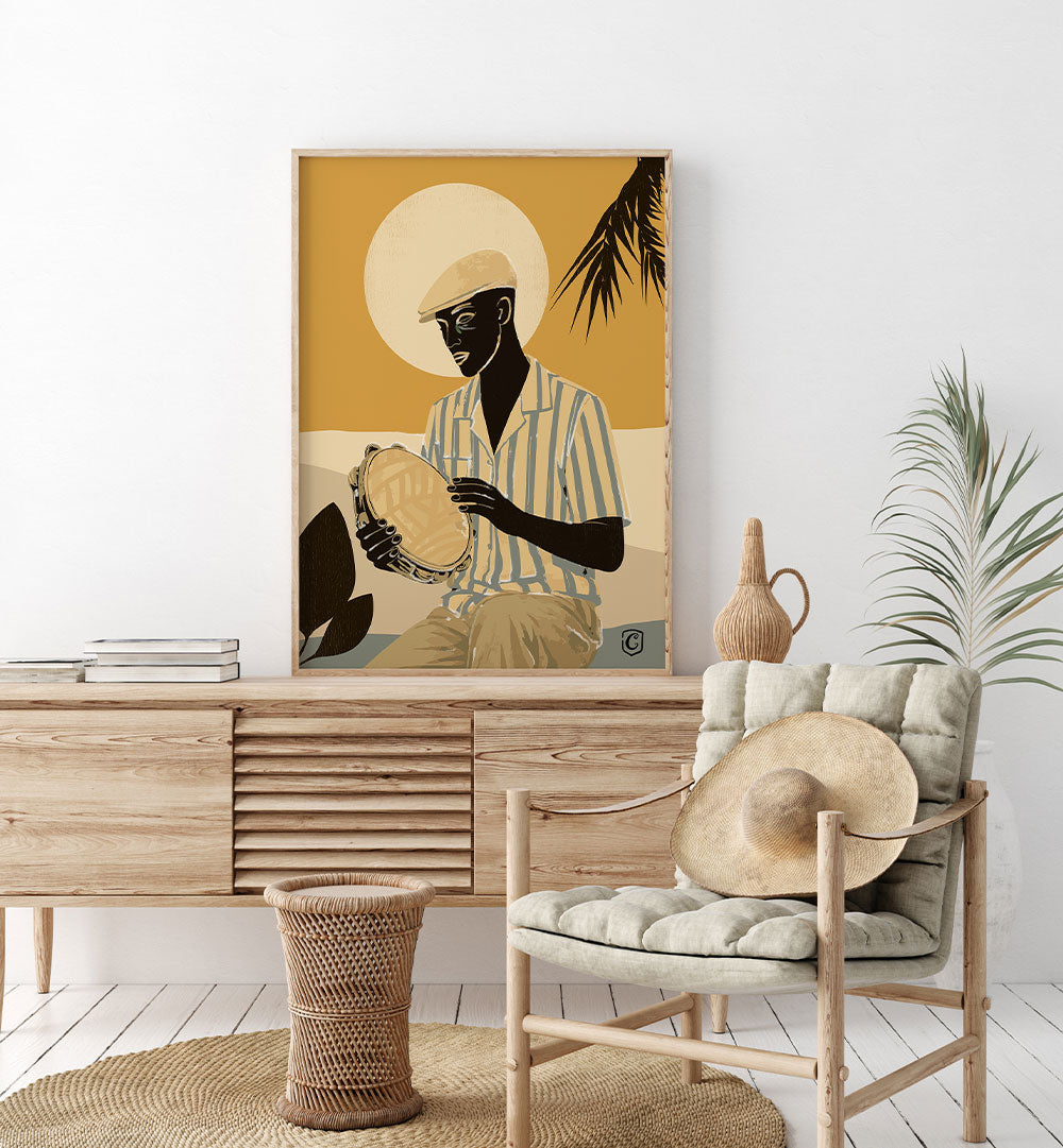 TROPICAL TAMBOURINE PLAYER