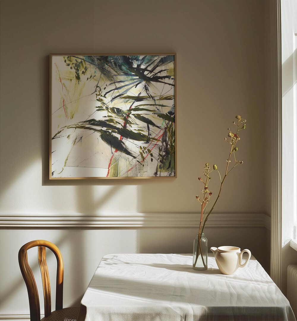 TROPICAL STORM, ABSTRACT PAINTINGS showcasing vibrant colors, adding a tropical touch to any room décor.