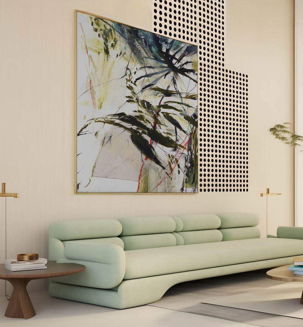 Vibrant Tropical Storm Abstract Paintings enhance modern decor, bringing nature's beauty into your space.