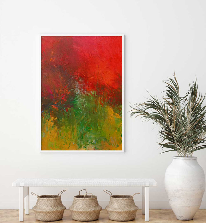 Vibrant TROPICS II, ABSTRACT PAINTINGS enhance your space with striking colors and emotional depth, perfect for decor.