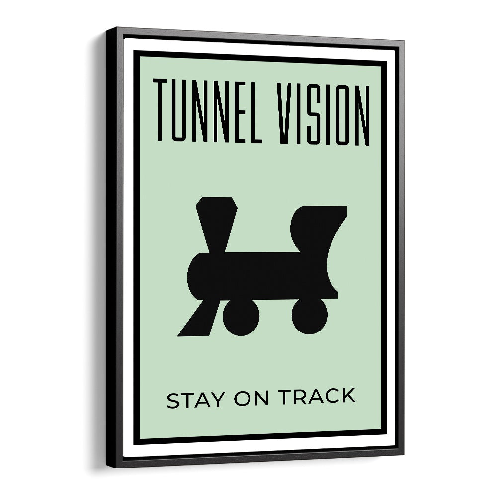 Tunnel Vision Money Art Artwork in Black Floater Frame