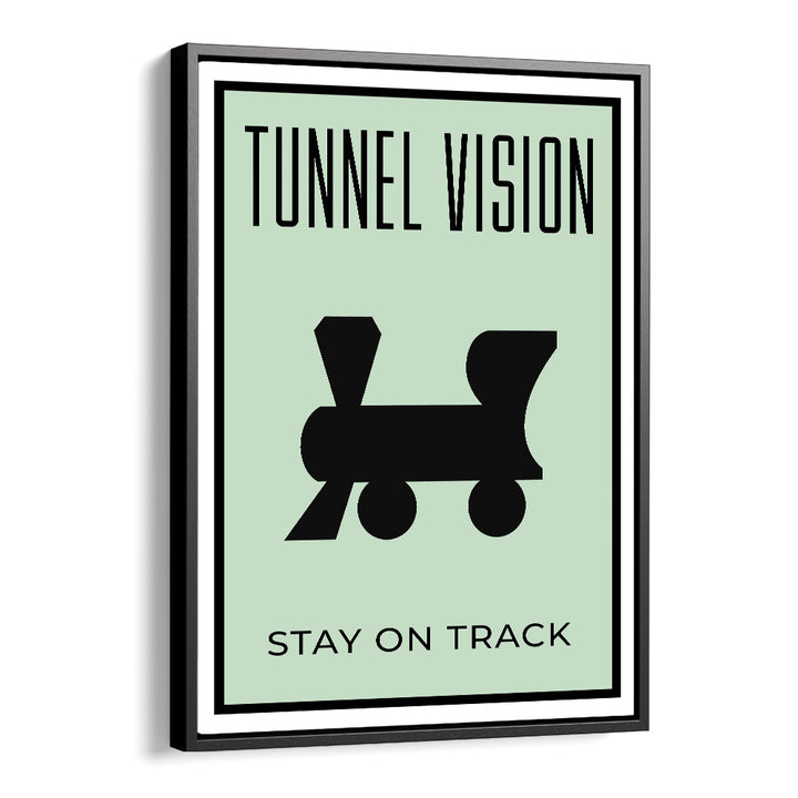 Tunnel Vision Money Art Artwork in Black Floater Frame