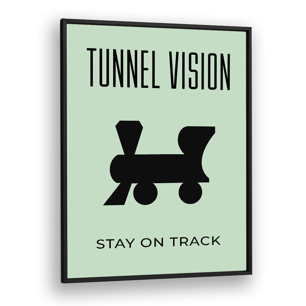 Tunnel Vision Money Art Artwork in Black Plain Frame