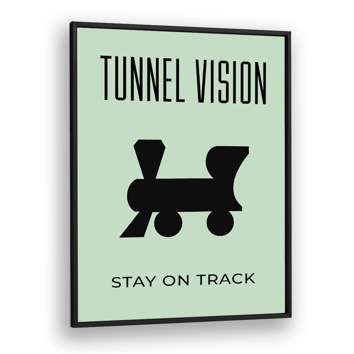 Tunnel Vision Money Art Artwork in Black Plain Frame