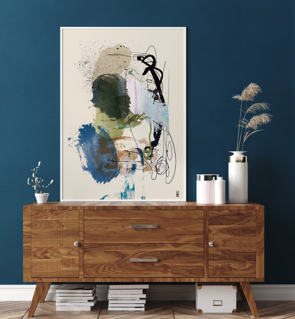 Modern living space featuring TWIN ABSTRACT, ABSTRACT PAINTINGS, adding elegance and creativity to the decor.
