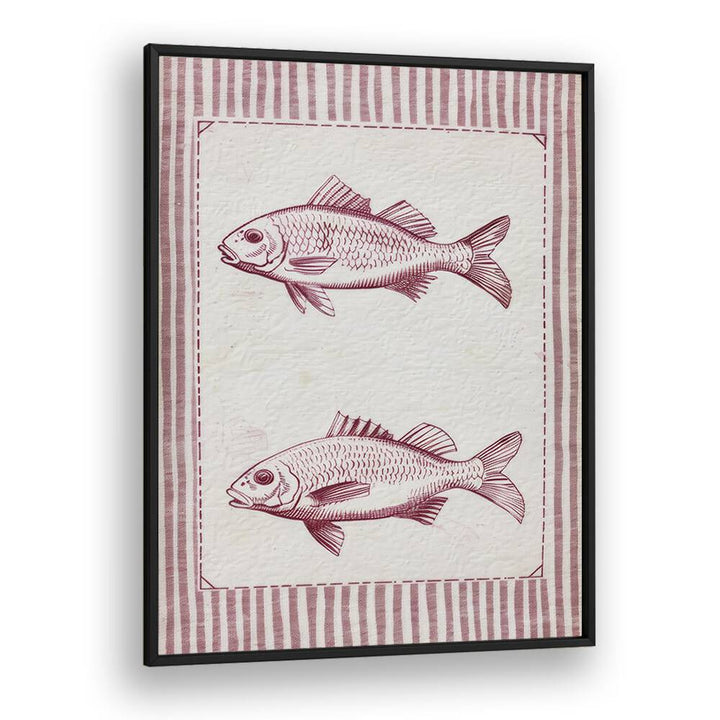 Two Fish And A Box Kids art Artwork in Black Plain Frame
