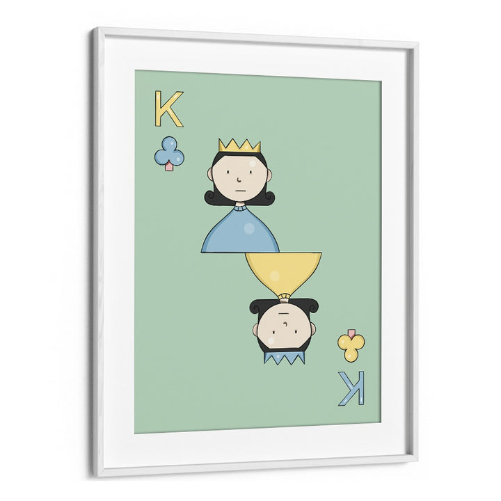 Taash-Playing Cards By Samridhi Sharma Gaming Posters in White Frame With Mount