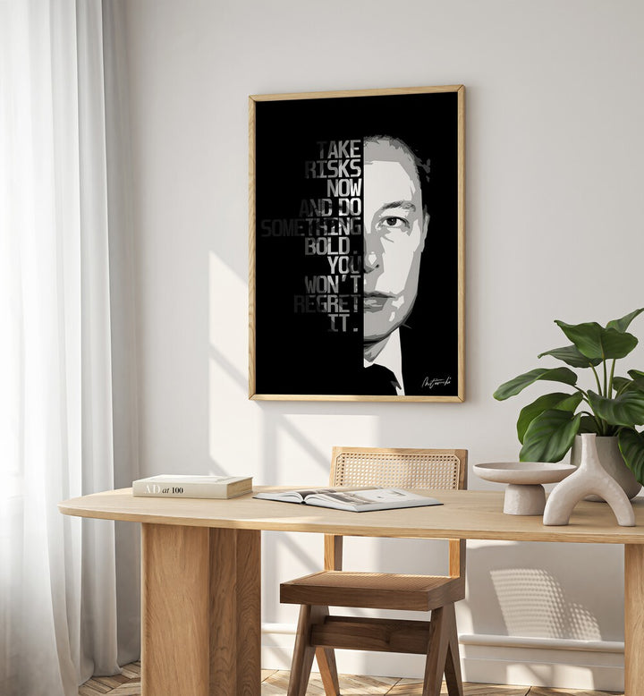Transform your space with TAKE RISKS NOW, QUOTES typography posters, inspiring adventure and motivation in your life.