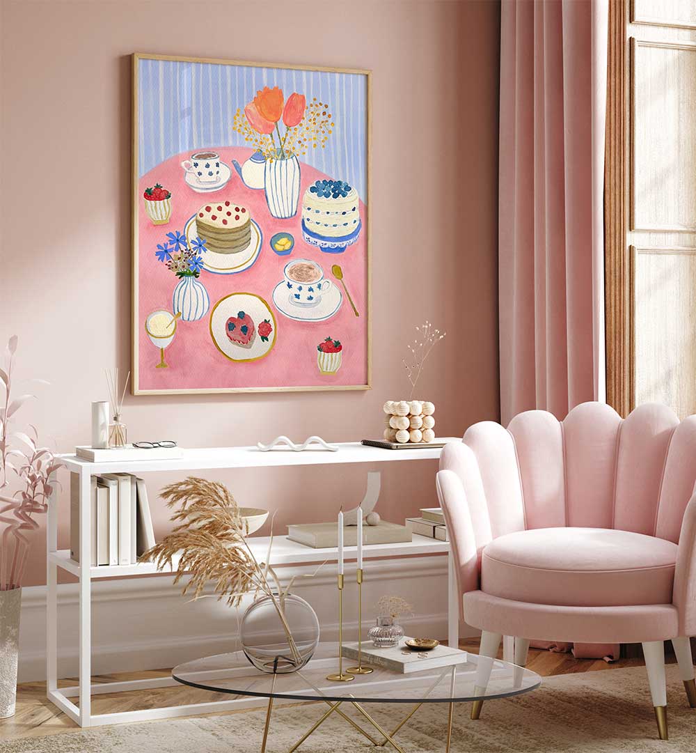 TEA PARTY II SPRING TABLE , KITCHEN POSTERS