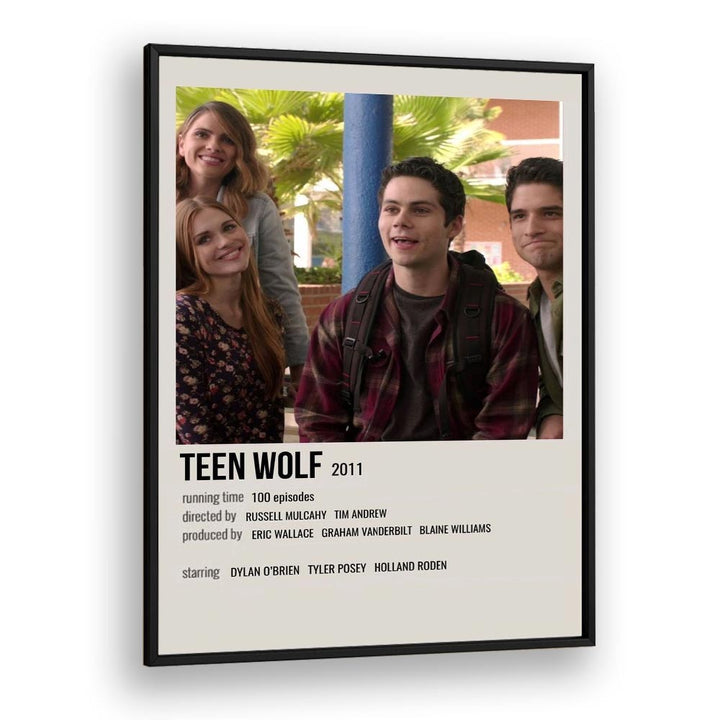 Teen Wolf 2011 Movie Posters in Black Plain Frame