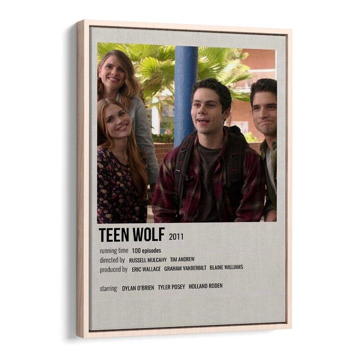 Teen Wolf 2011 Movie Posters in Oak Wood Floater Frame