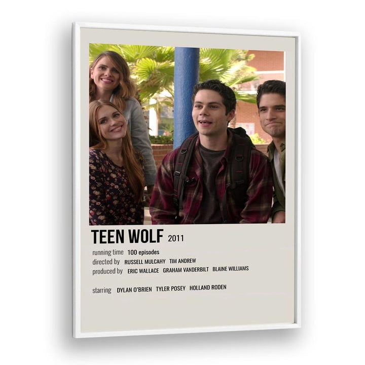 Teen Wolf 2011 Movie Posters in White Plain Frame