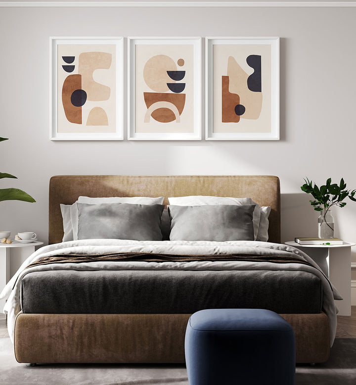 TERRAFORM BALANCE SET , SET OF 3 PAINTINGS