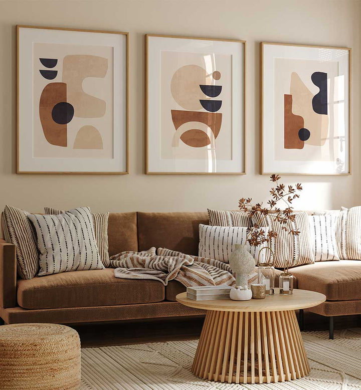 TERRAFORM BALANCE SET , SET OF 3 PAINTINGS