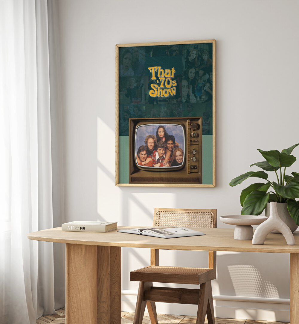 That 70s Show by Grishma Korjani Movie Posters Artwork IV Placed on a wall In A Living Room