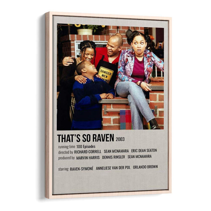 Thats So Raven 2003 Movie Posters in Oak Wood Floater Frame